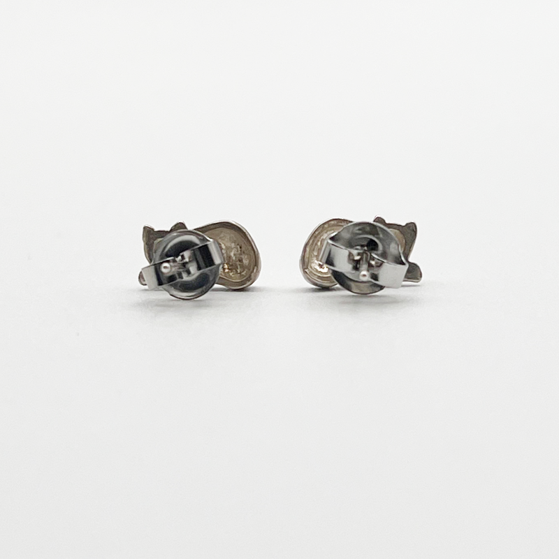 Boma Jewelry  ヴィンテージシルバー925　猫型ピアス