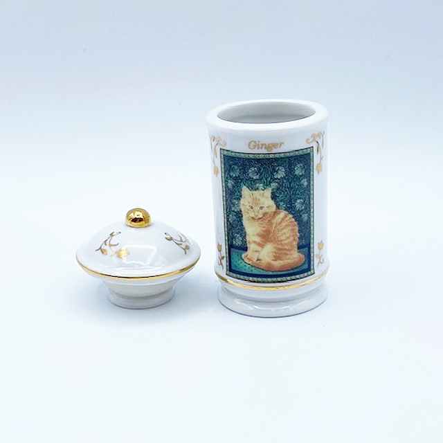 レノックスLENOX レズリー・アン・アイボリー猫のスパイスジャー ジンジャー
