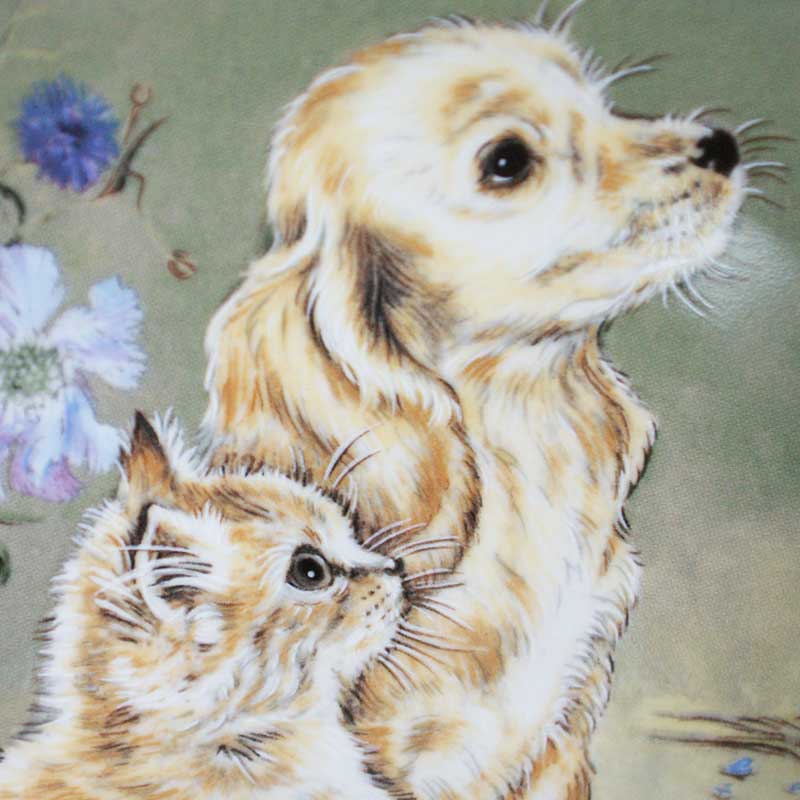 Royal Worcester ロイヤルウースター 絵皿 猫 犬 プレートセット