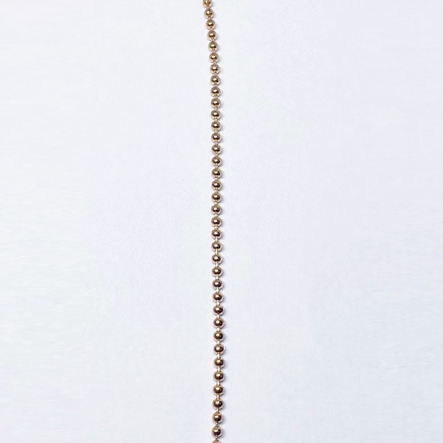 猫と淡水パールのアンシンメトリーチェーンネックレス アンバー　Yukie Takahashi