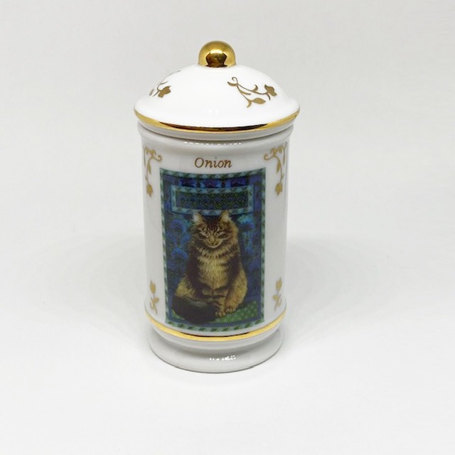 レノックスLENOX レズリー・アン・アイボリー猫のスパイスジャー オニオン