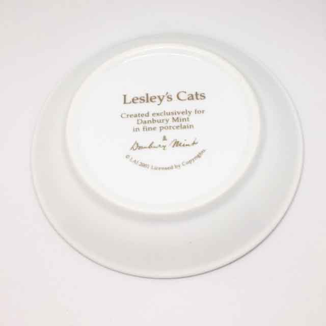 Lesley's Cats　カップ＆ソーサー デミタスカップ ブルー ダンバリーミント
