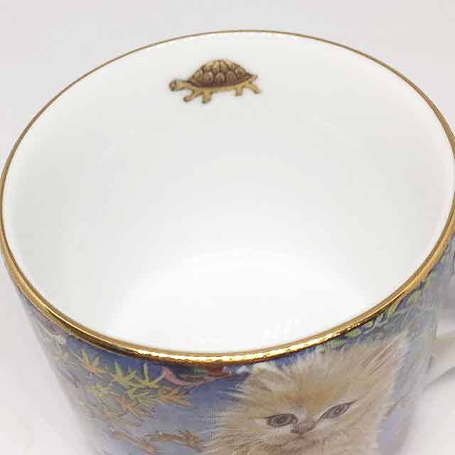 Lesley's Cats　カップ＆ソーサー デミタスカップ ブルー ダンバリーミント