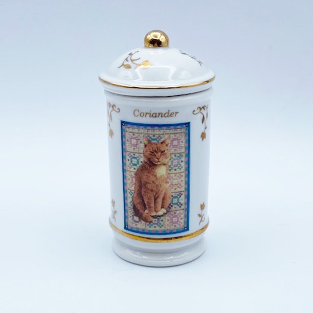 レノックスLENOX レズリー・アン・アイボリー猫のスパイスジャー コリンアンダー