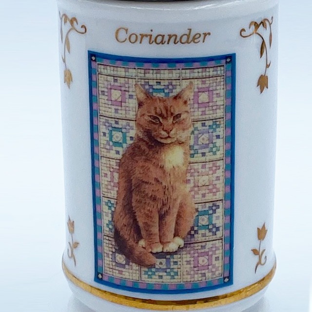 レノックスLENOX レズリー・アン・アイボリー猫のスパイスジャー コリンアンダー