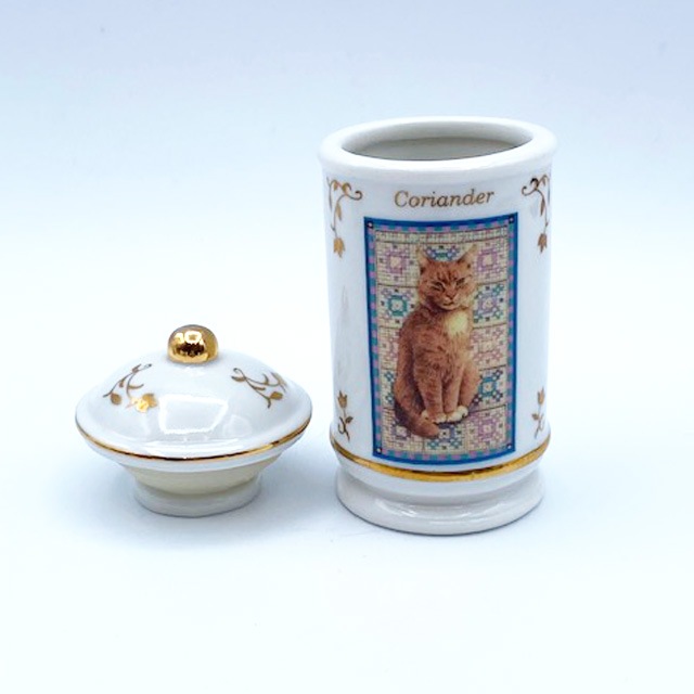 レノックスLENOX レズリー・アン・アイボリー猫のスパイスジャー コリンアンダー