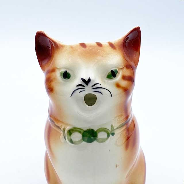 トニーウッドスタジオ Tony Wood Studio 猫のミルクピッチャー 茶トラ猫　茶縞猫 英国製