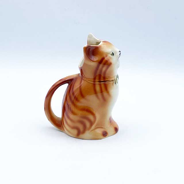 トニーウッドスタジオ Tony Wood Studio 猫のミルクピッチャー 茶トラ猫　茶縞猫 英国製