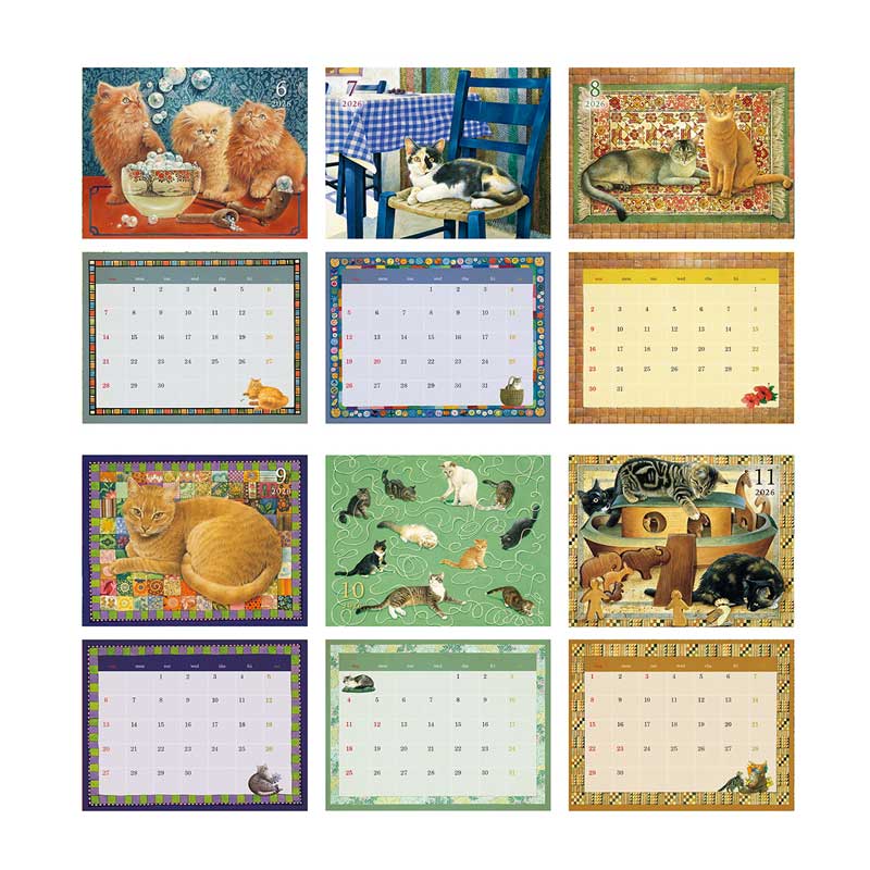 2026年カレンダー アイボリーキャッツ IVORY CATS 壁掛けカレンダー ディアカーズ