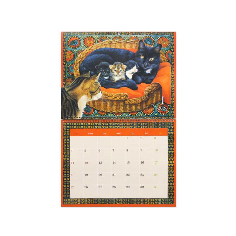 2026年カレンダー アイボリーキャッツ IVORY CATS 壁掛け