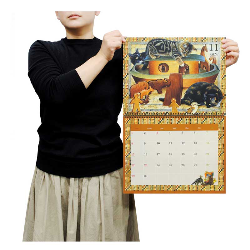 2026年カレンダー アイボリーキャッツ IVORY CATS 壁掛けカレンダー ディアカーズ