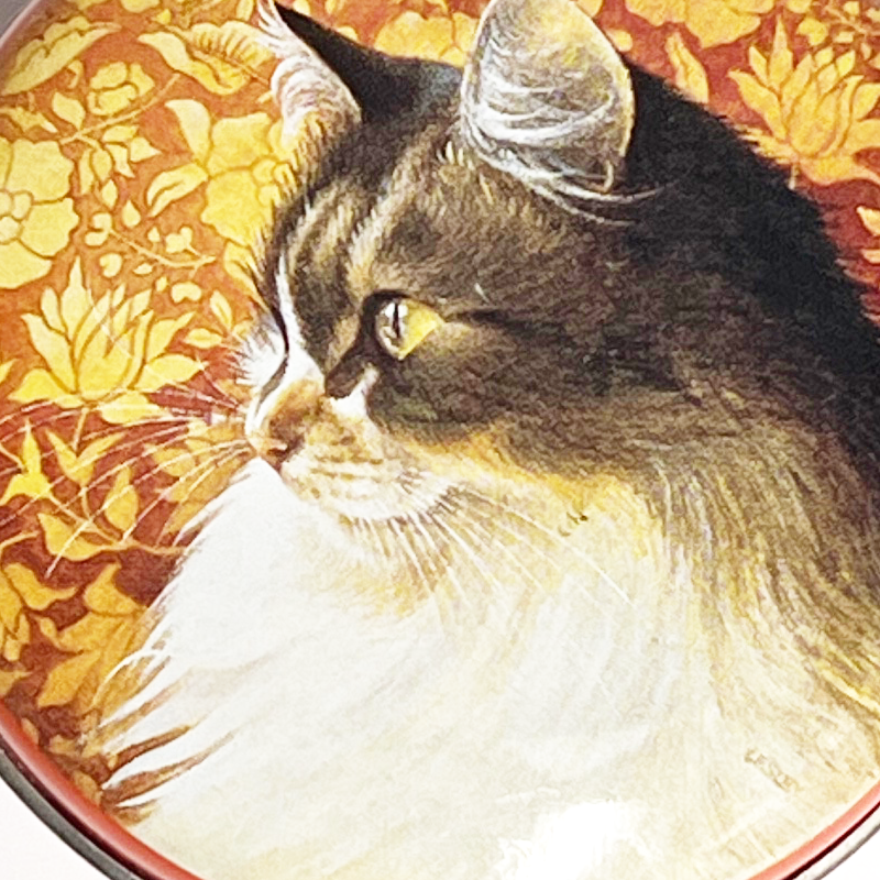 Hunkydory Designs レズリー・アン・アイボリー 猫のヴィンテージブリキ缶　アグネッサ