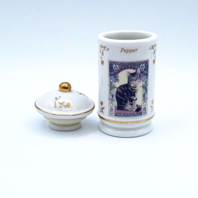 レノックスLENOX レズリー・アン・アイボリー猫のスパイスジャー ペッパー