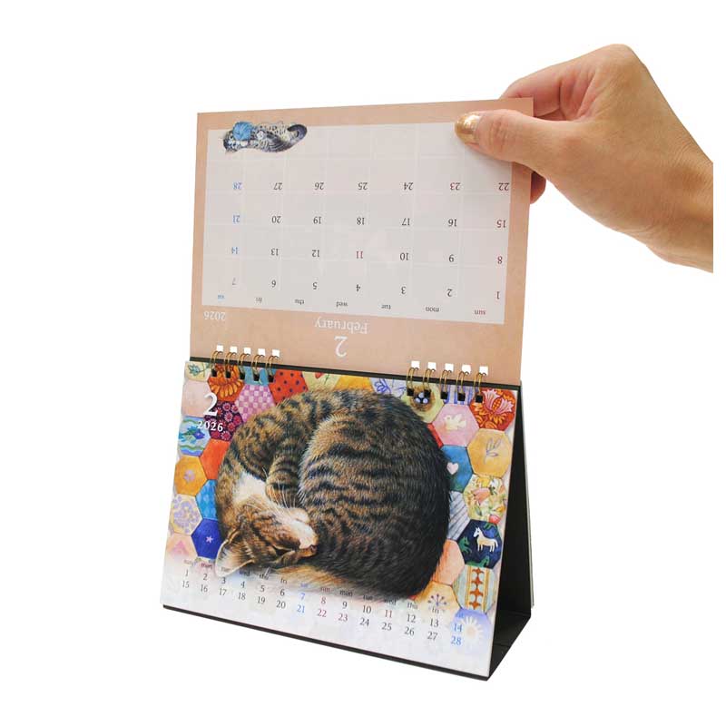 2026年カレンダー アイボリーキャッツ IVORY CATS 卓上カレンダー　ディアカーズ