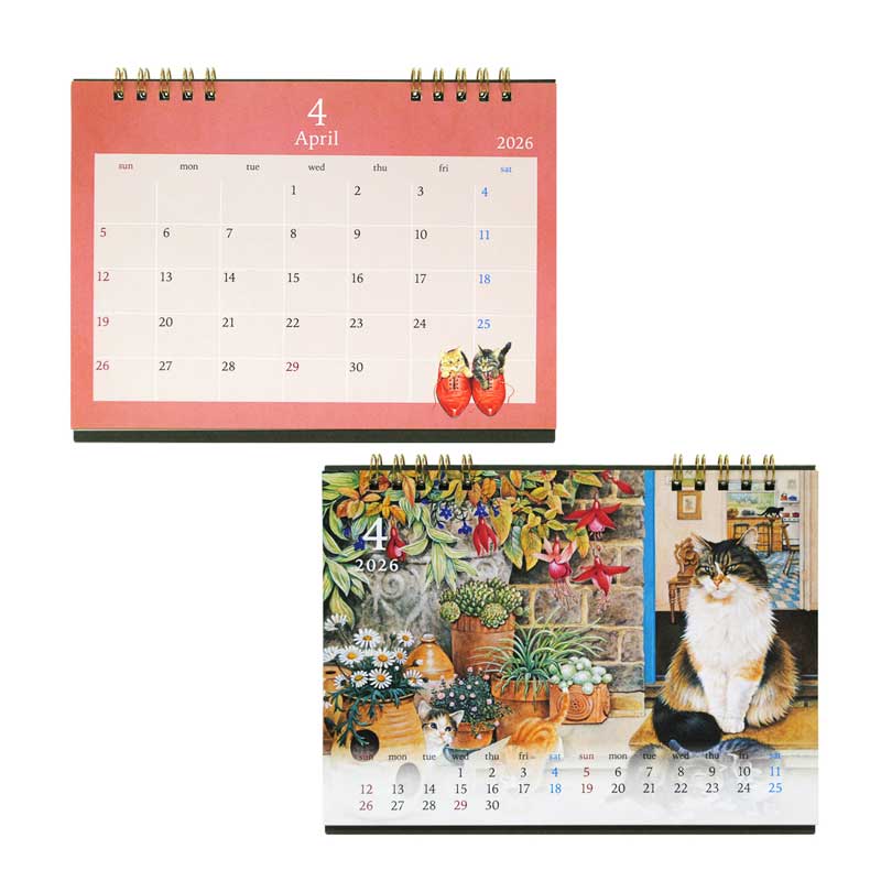 2026年カレンダー アイボリーキャッツ IVORY CATS 卓上カレンダー　ディアカーズ
