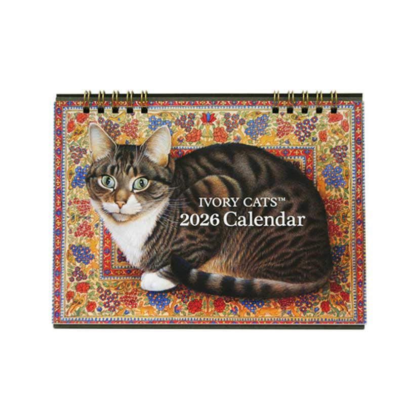 2026年カレンダー アイボリーキャッツ IVORY CATS 卓上カレンダー　ディアカーズ