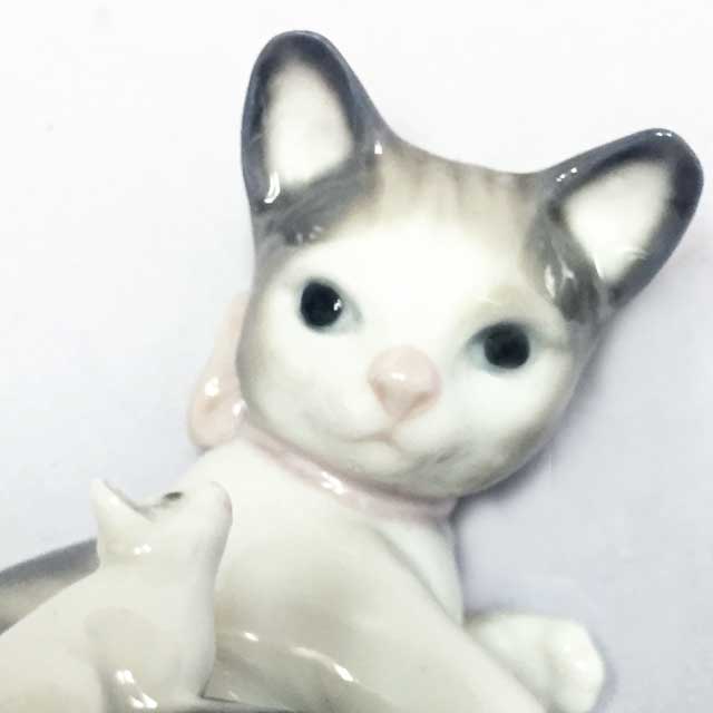 LLADRO  リヤドロ驚いた仔猫ちゃん Cat and Mouse スぺイン製