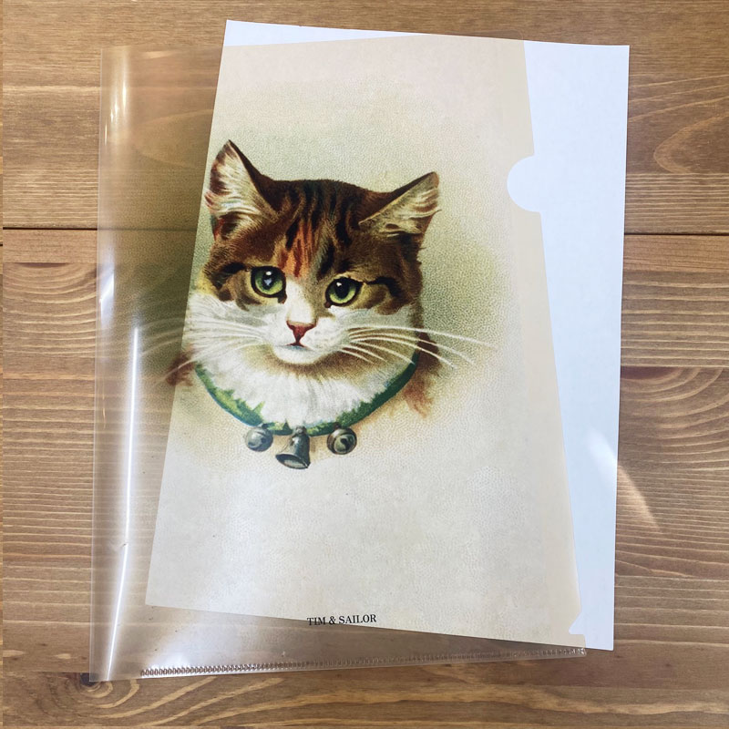 ヴィクトリアンキャットの猫のクリアファイル A4サイズ TIM & SAILORオリジナル
