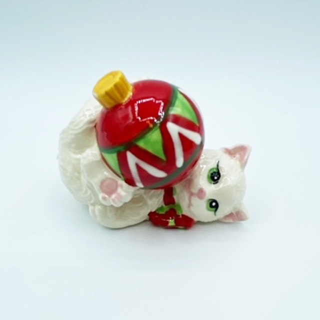 Fitz &Floyd　3匹の猫のクリスマスオーナメント 箱付き