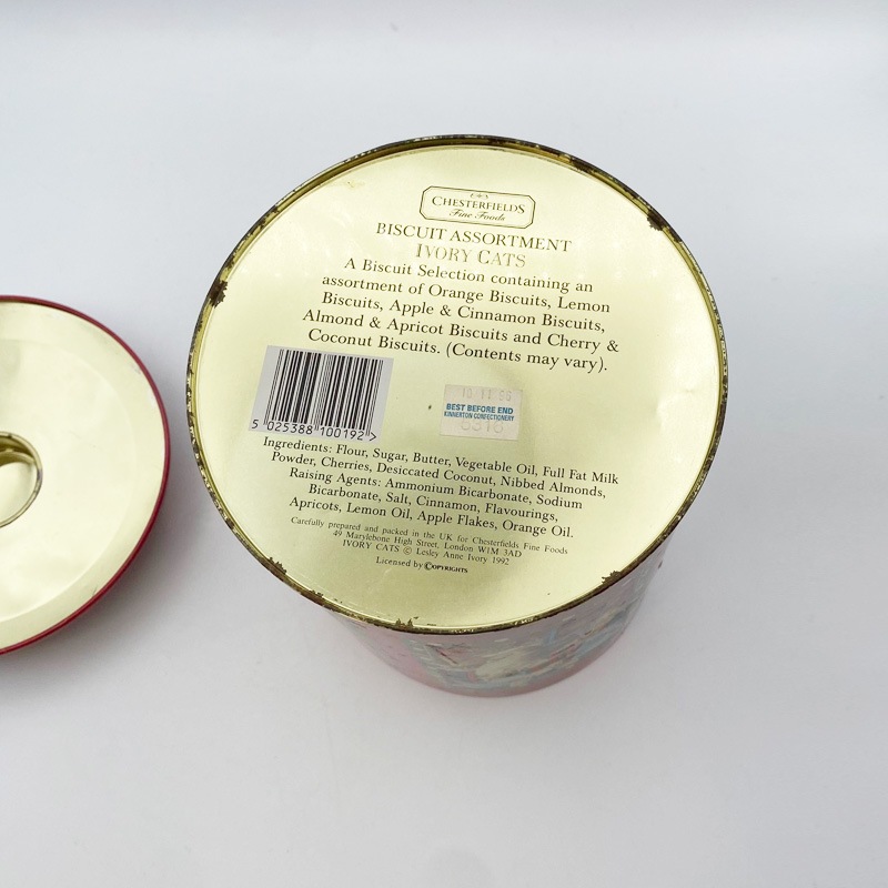 CHESTERFIELDS レズリーアンアイボリー ビスケット詰め合わせ缶 1992年
