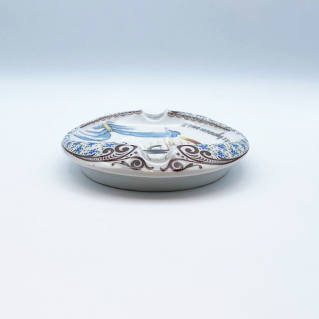 Orlik Limoges 猫の絵柄のアッシュトレイ・ピントレイ アメリカ/フランス Quand on aime.<レア>