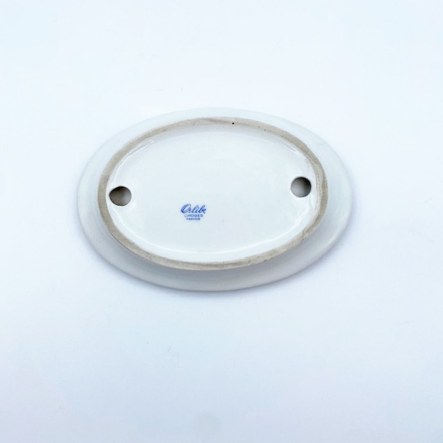 Orlik Limoges 猫の絵柄のアッシュトレイ・ピントレイ アメリカ/フランス Quand on aime.<レア>