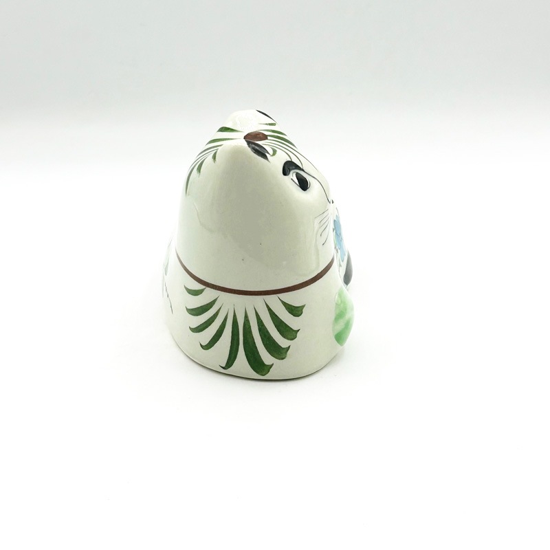 メキシコ　猫型アッシュトレイ 灰皿 絵付師サイン入りハンドペイント　トナラ焼