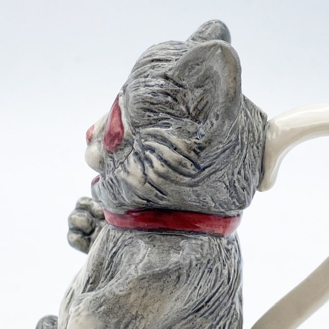 眼帯をした猫のミニジャグ　限定生産品シリアナンバー入り　KEVIN FRANCIS CERAMICS　