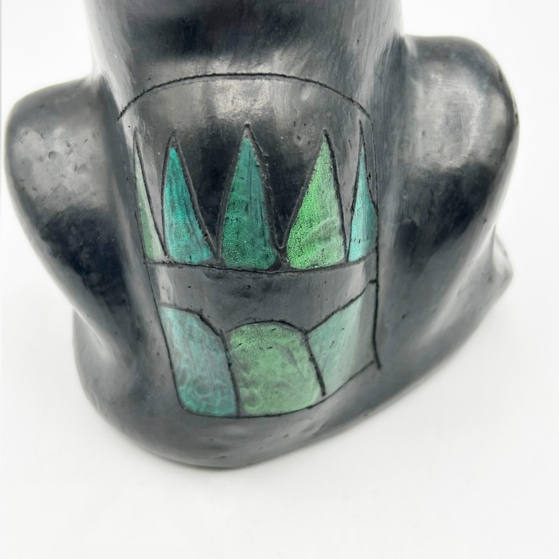 メキシコ オアハカ黒陶焼きの猫 1970年代ヴィンテージ TIM & SAILOR