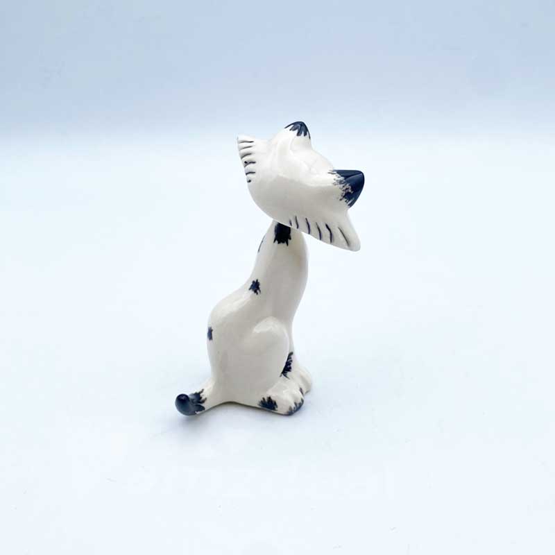 アメリカ製　陶器製の首振りボブルヘッド猫フィギュリン　Freeman McFarlin　1950-60年代