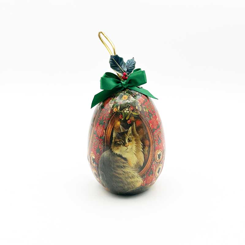 ENESCO レズリーアンアイボリー　クリスマスオーナメント 卵型　アグネッサ 1990年