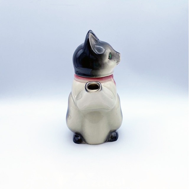 ドイツ Cortendorf ハチワレ模様の猫のティーポット 1950年代前後 TIM