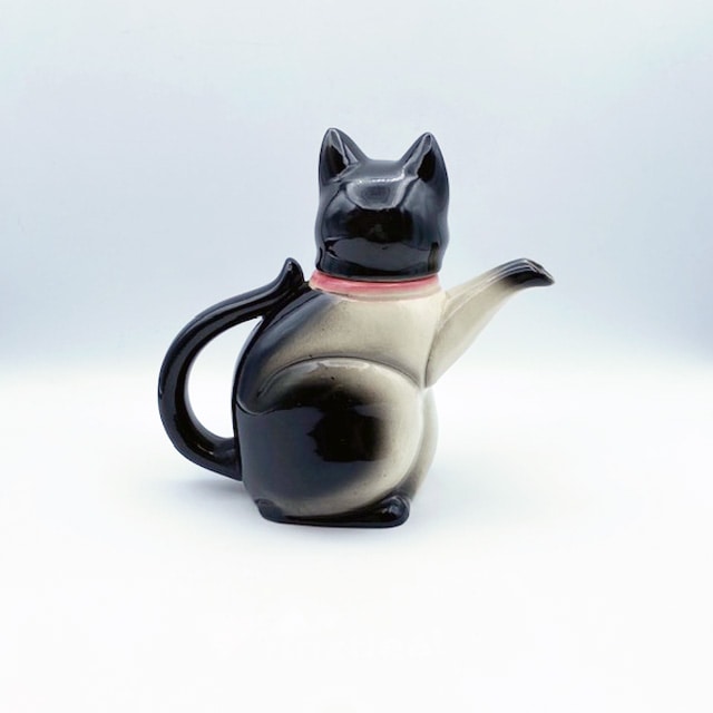 ドイツ Cortendorf ハチワレ模様の猫のティーポット 1950年代前後 TIM