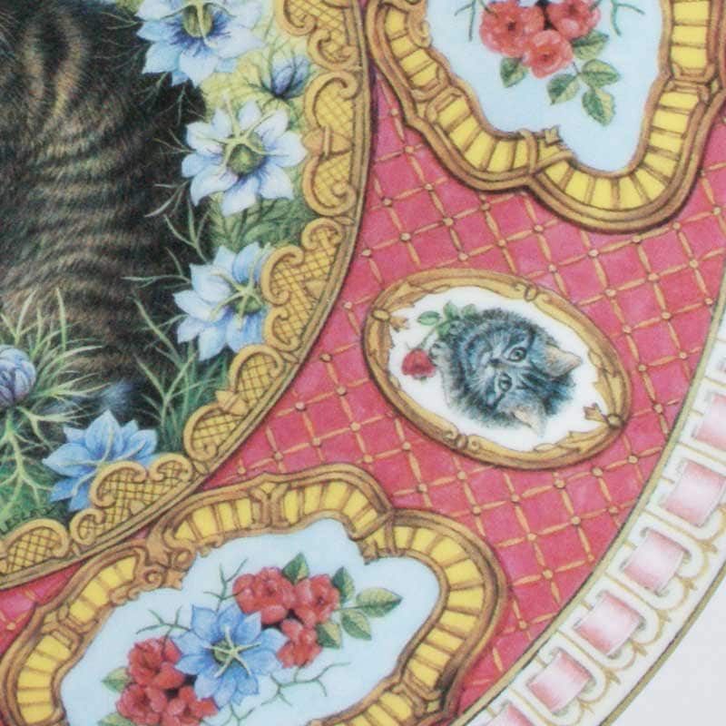 ダンバリーミント レズリー・アン・アイボリー猫の絵皿 Friday's Kitten