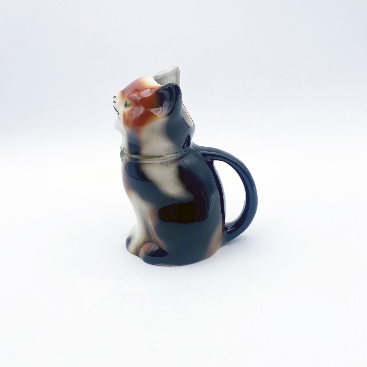 トニーウッドスタジオ Tony Wood Studio 猫のミルクピッチャー 三毛猫　トーティシェル 英国製