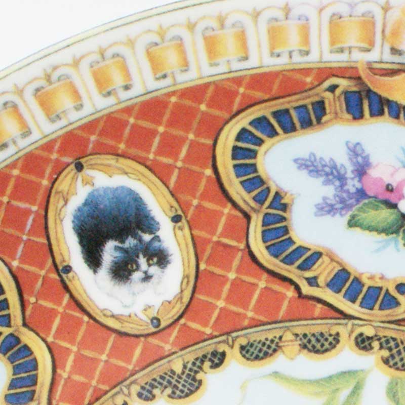 ダンバリーミント レズリー・アン・アイボリー猫の絵皿 Saturday's Kitten