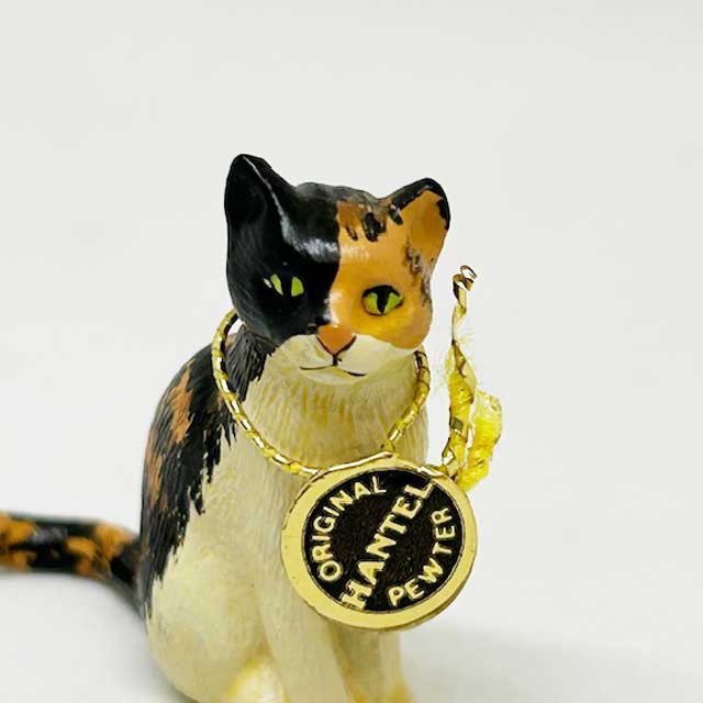 Hantel Pewter 茶トラ猫のミニチュア メタルフィギュア ハンテル社 TIM