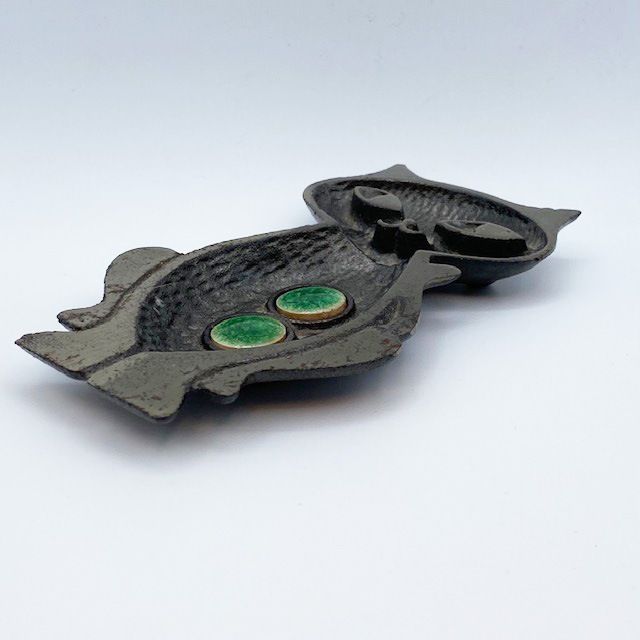 猫型　アイアンメタルトレイ　日本製　ミッドセンチュリー　1950-60年