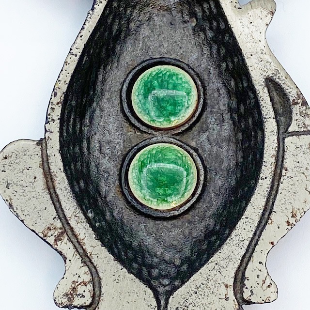 猫型　アイアンメタルトレイ　日本製　ミッドセンチュリー　1950-60年