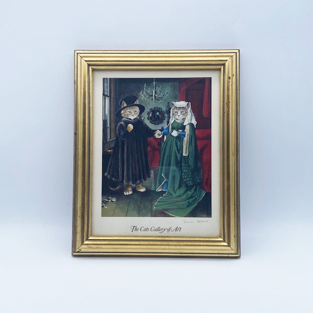 ロジーナ・ヴァハトマイスターの猫の絵直筆サイン入り