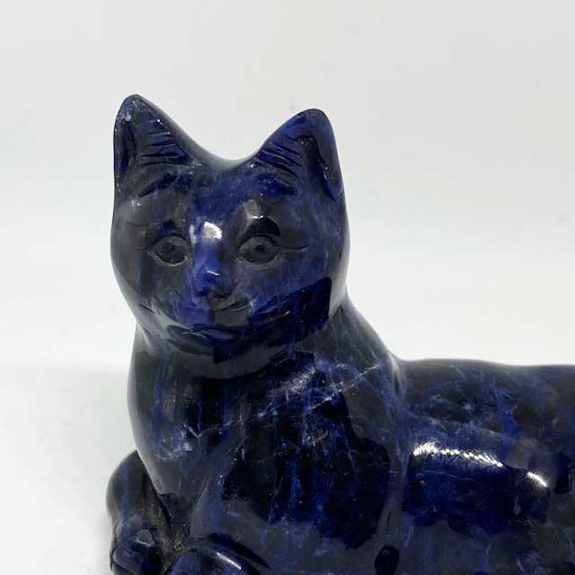ラピスラズリの猫 天然石 Lapis Lazuli Cat 濃い藍色 TIM & SAILOR