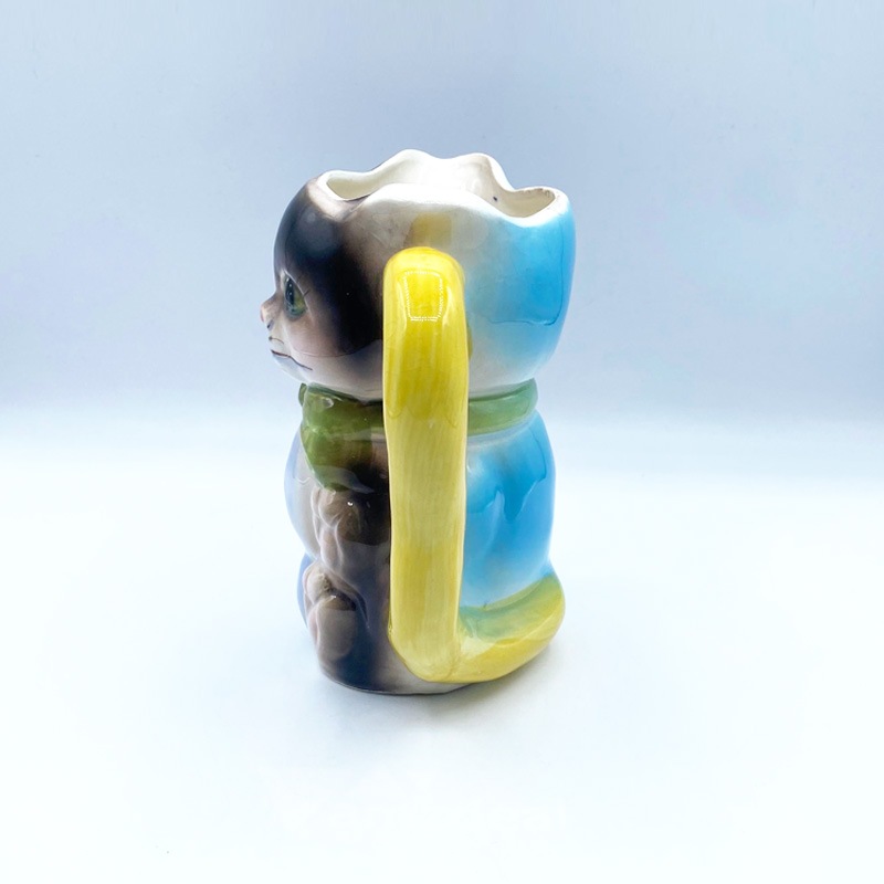 猫型ジャグ　猫型デキャンタ　ヴィンテージミルクピッチャー