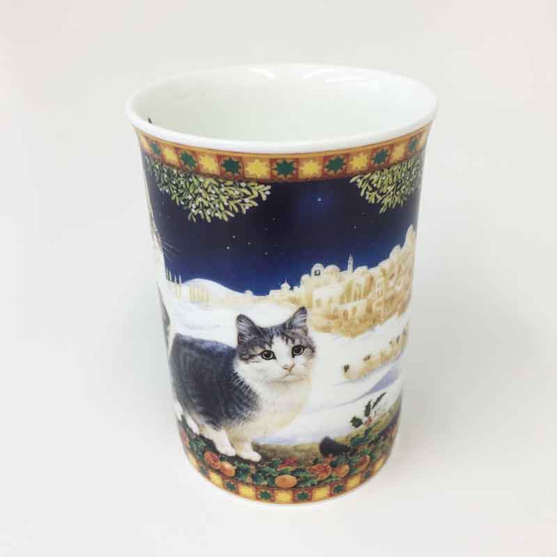 ダンバリーミント レズリー・アン・アイボリー猫のマグカップ　Lesley's Cats #06