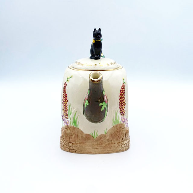 「ウィッティントンと猫」ティーポット Garden House Pottery 1940年代 イギリス製