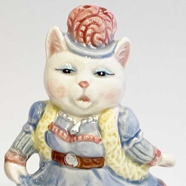 ウェスタンな猫カップルのソルト＆ペッパーシェイカー OCI　Fitz & Floyd　アメリカ1980-90年代