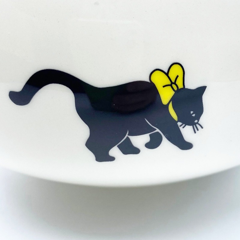 ヴィンテージ黒猫柄のカップ＆ソーサー COOK LINE Paris レアもの TIM
