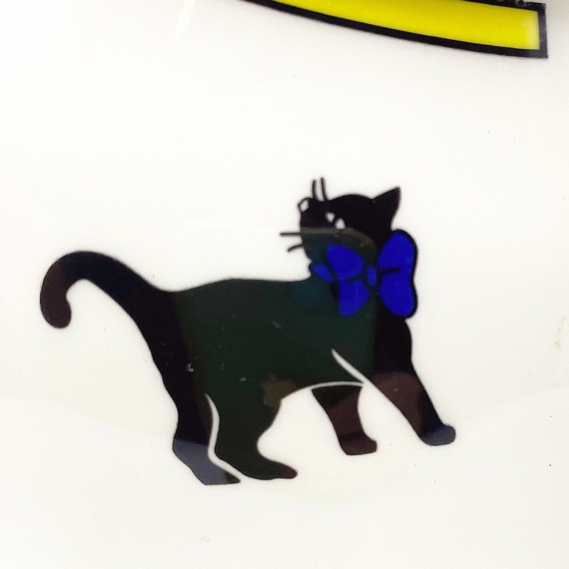 ヴィンテージ黒猫柄のカップ＆ソーサー COOK LINE Paris レアもの TIM