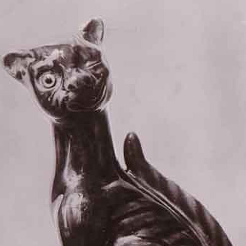 未使用 猫のアンティークポストカード チェシャ猫　1900初期 Hugo & Lang Co,.