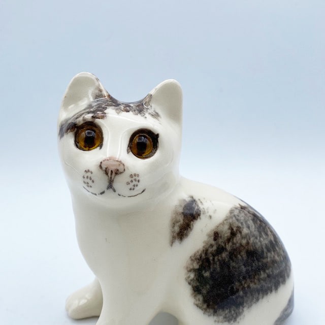 ケンジントンJenny Winstanley 猫の陶器フィギュア ウィンスタンレイキャット ケンジントンキャット キジ白猫 陶器