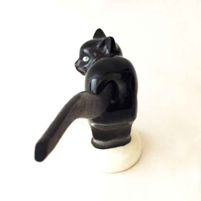 アンティーク レア 西ドイツ 黒ねこちゃん Sold※ドイツ ハーマン社 50